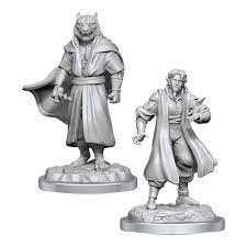 CRITICAL ROLE UNPAINTED MINIATURES: MALE HUMAN SORCERER MERCHANT & TIGER DEMON | Gamers Paradise