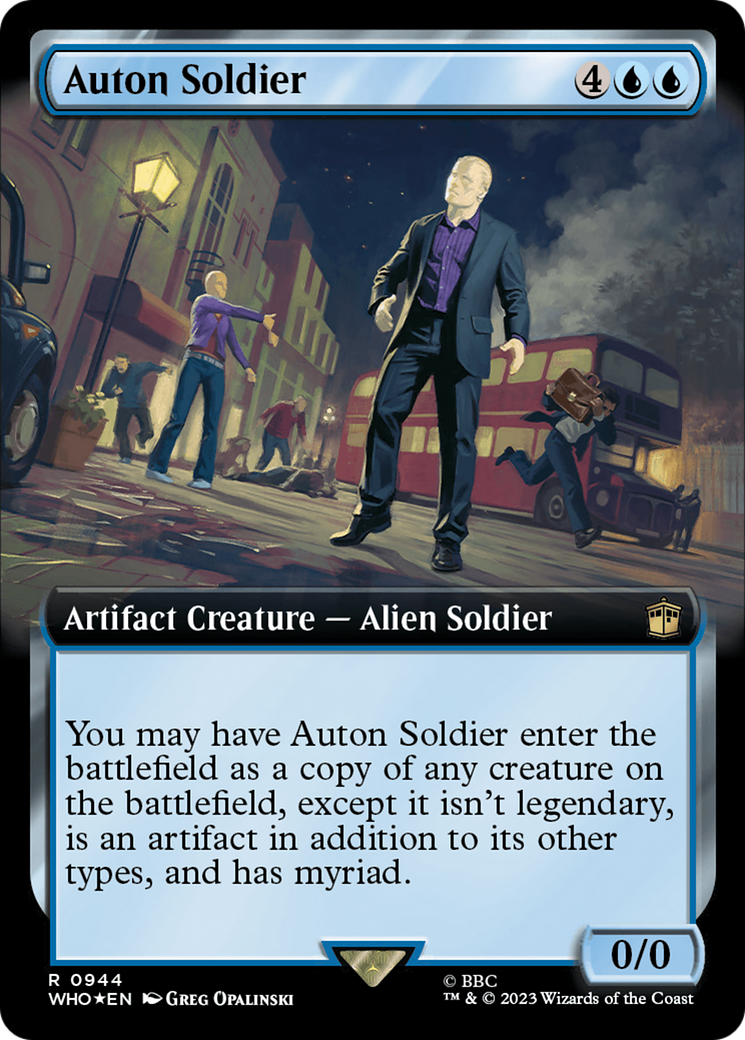 Auton Soldier (Extended Art) (Surge Foil) [Doctor Who] | Gamers Paradise