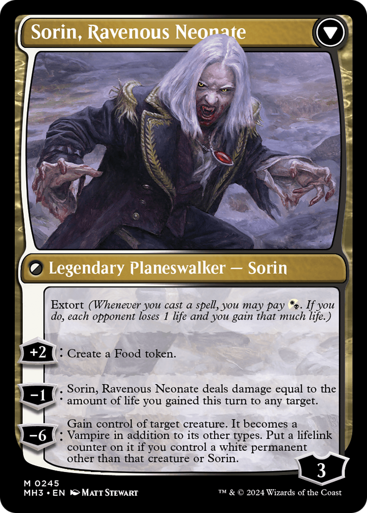 Sorin of House Markov // Sorin, Ravenous Neonate [Modern Horizons 3] | Gamers Paradise