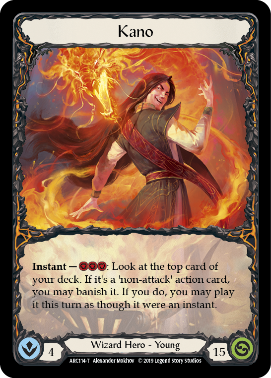 Kano // Nebula Blade [ARC114-T // ARC077-T] (Arcane Rising)  1st Edition Normal | Gamers Paradise