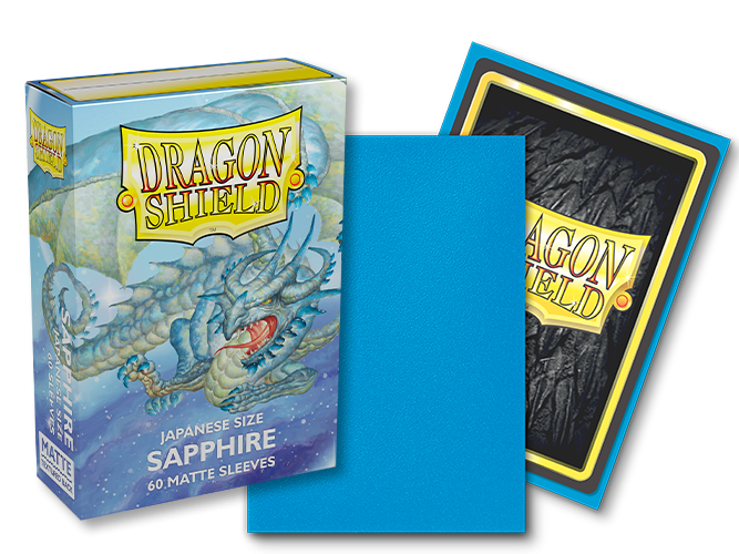 Dragon Shield: Japanese Size 60ct Sleeves - Sapphire (Matte) | Gamers Paradise