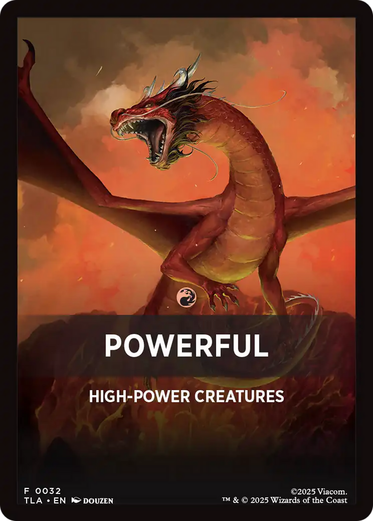 Powerful Theme Card [Avatar: The Last Airbender Tokens] | Gamers Paradise