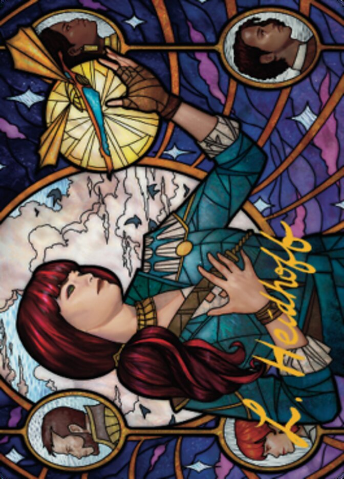 Jhoira, Ageless Innovator Art Card (Gold-Stamped Signature) [Dominaria United Art Series] | Gamers Paradise