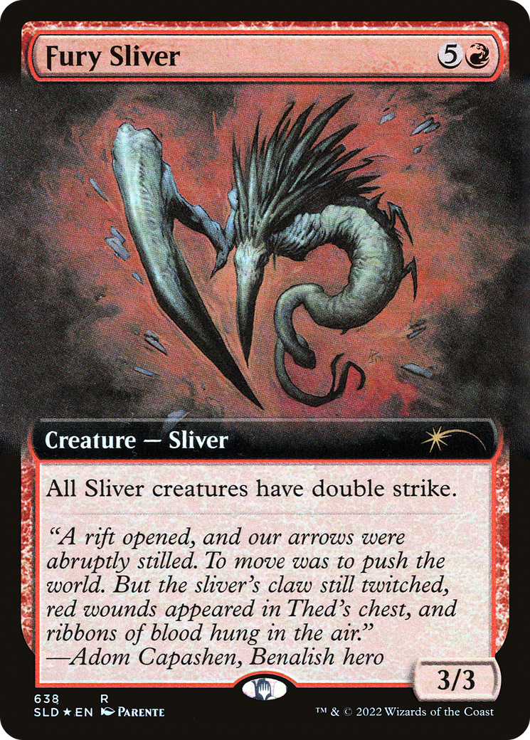 Fury Sliver (Extended Art) [Secret Lair Drop Promos] | Gamers Paradise