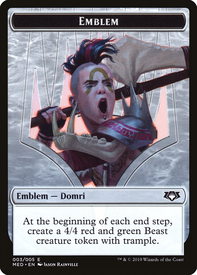 Domri, Chaos Bringer Emblem [Mythic Edition Tokens] | Gamers Paradise