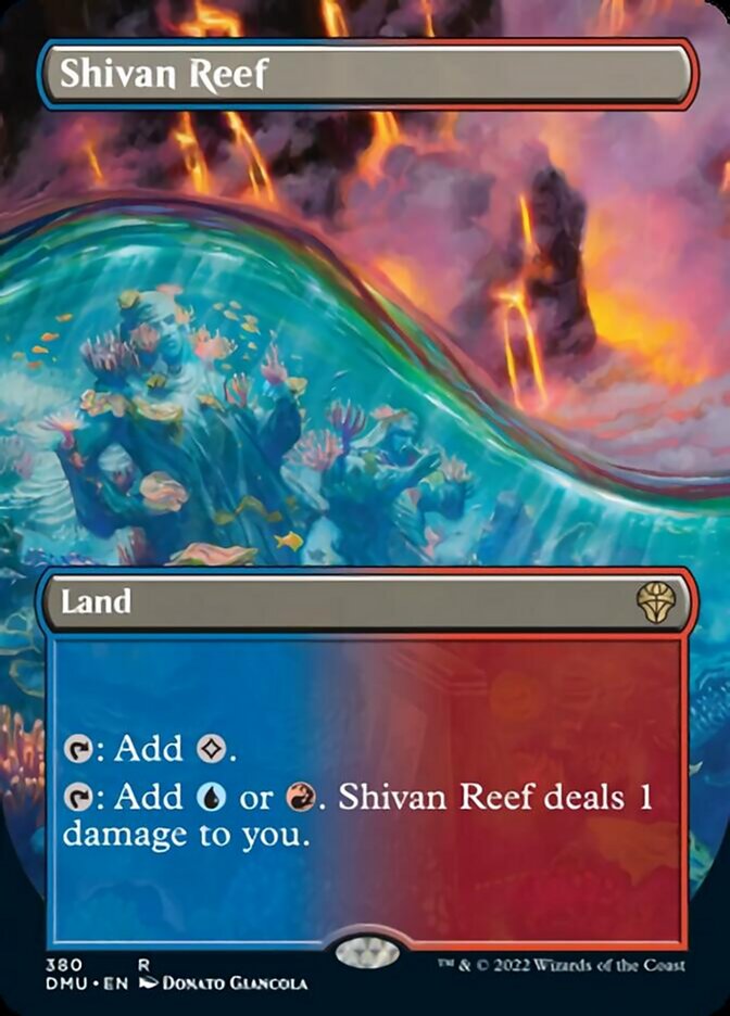 Shivan Reef (Borderless Alternate Art) [Dominaria United] | Gamers Paradise