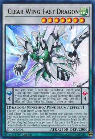 Clear Wing Fast Dragon [DUDE-EN011] Ultra Rare | Gamers Paradise