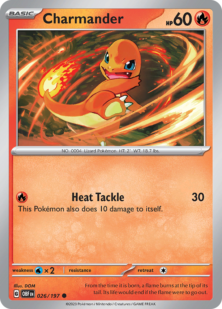 Charmander (026/197) [Scarlet & Violet: Obsidian Flames] | Gamers Paradise