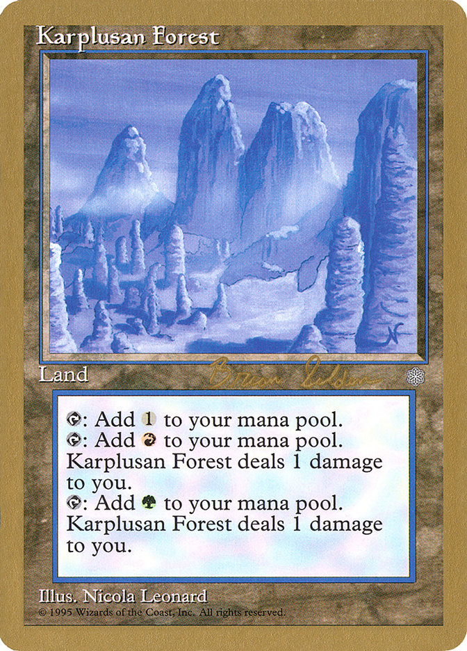 Karplusan Forest (Brian Selden) [World Championship Decks 1998] | Gamers Paradise