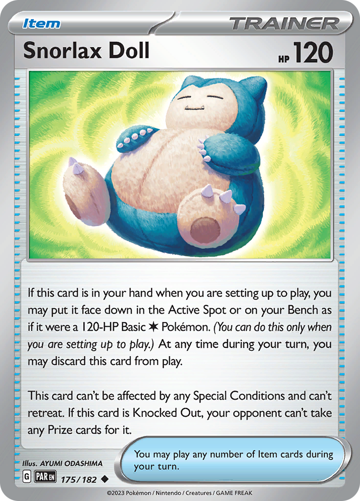 Snorlax Doll (175/182) [Scarlet & Violet: Paradox Rift] | Gamers Paradise