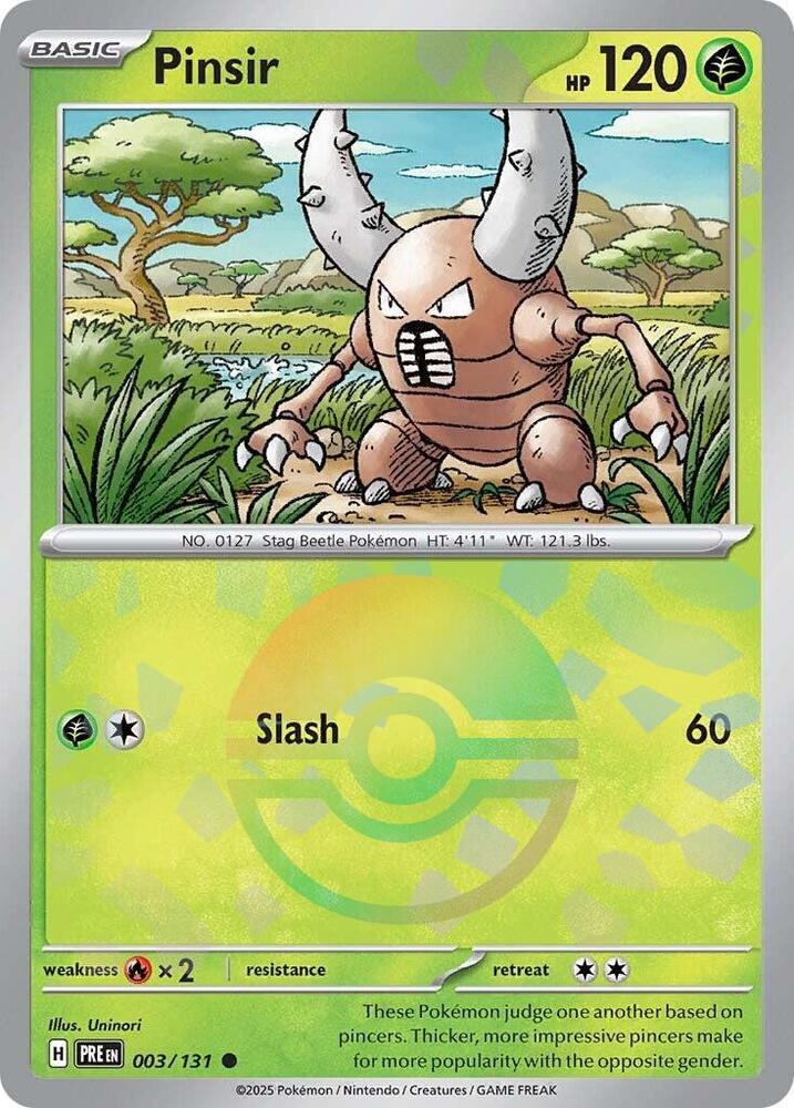 Pinsir (003/131) (Poke Ball Pattern) [Scarlet & Violet: Prismatic Evolutions] | Gamers Paradise