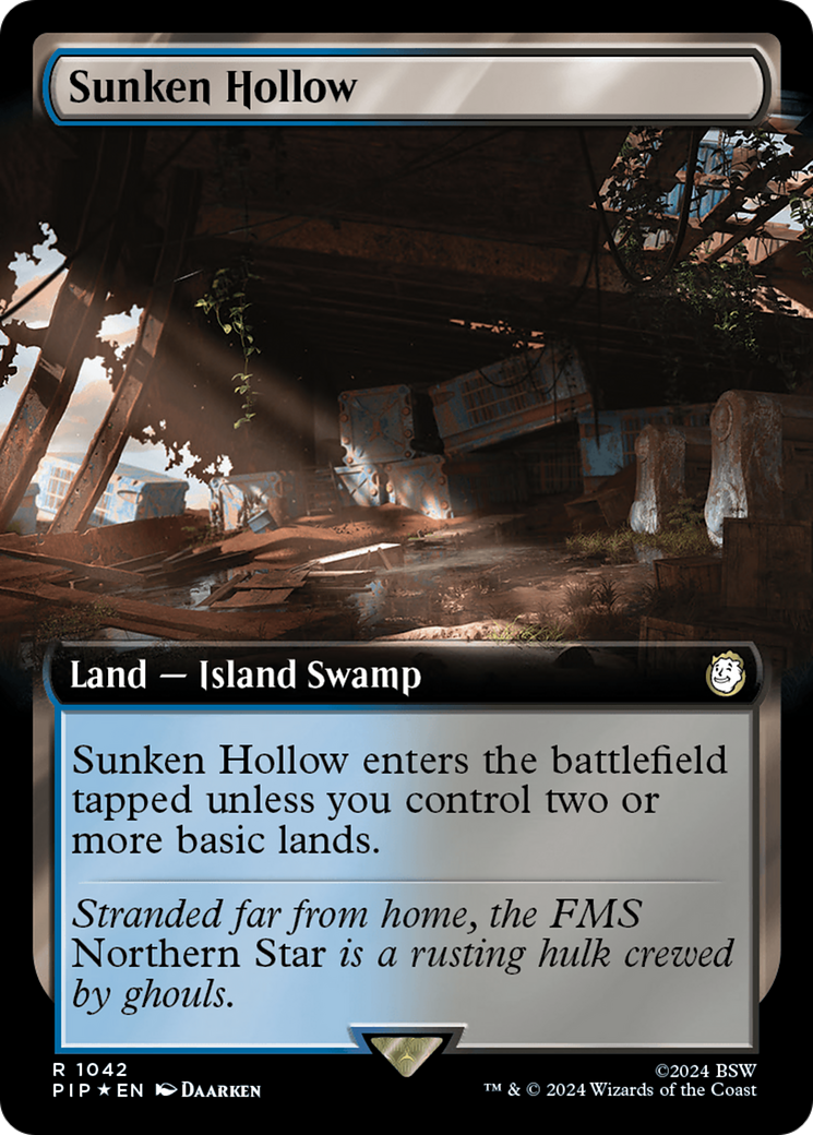 Sunken Hollow (Extended Art) (Surge Foil) [Fallout] | Gamers Paradise