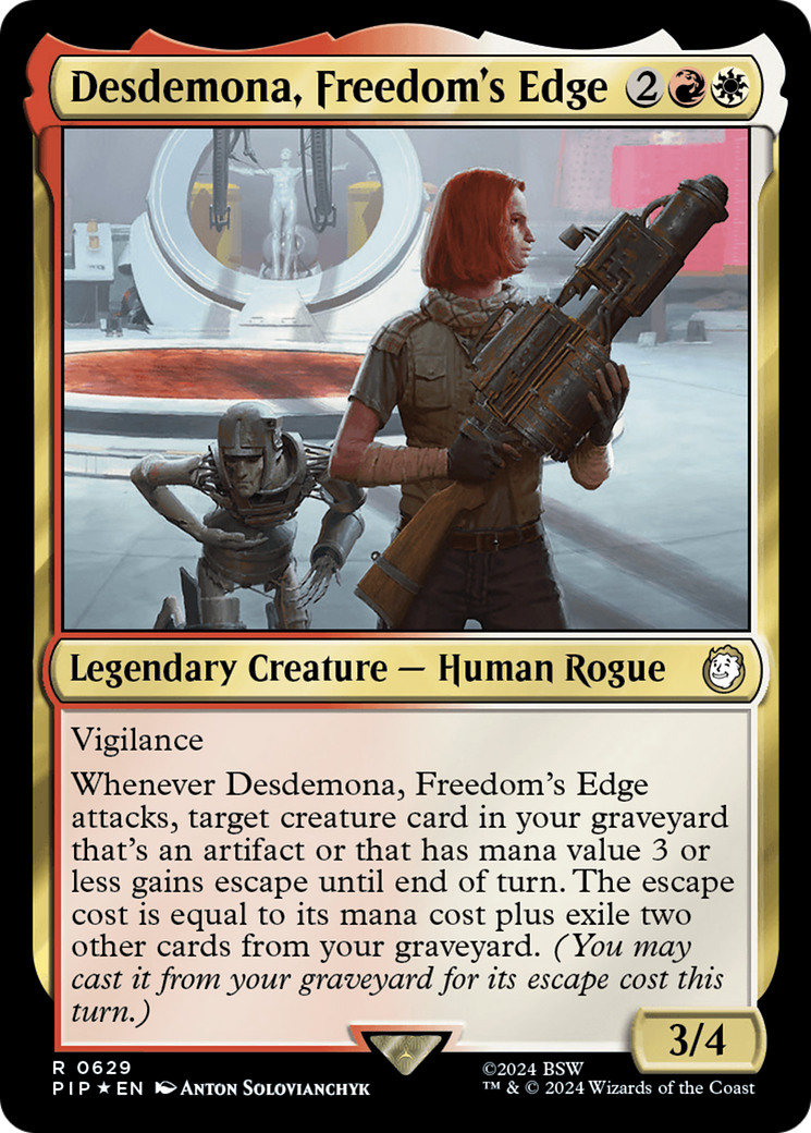 Desdemona, Freedom's Edge (Surge Foil) [Fallout] | Gamers Paradise