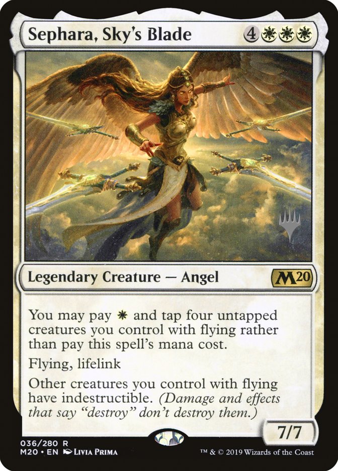 Sephara, Sky's Blade (Promo Pack) [Core Set 2020 Promos] | Gamers Paradise