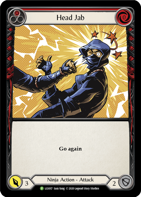 Head Jab (Red) [LGS017] (Promo)  Rainbow Foil | Gamers Paradise