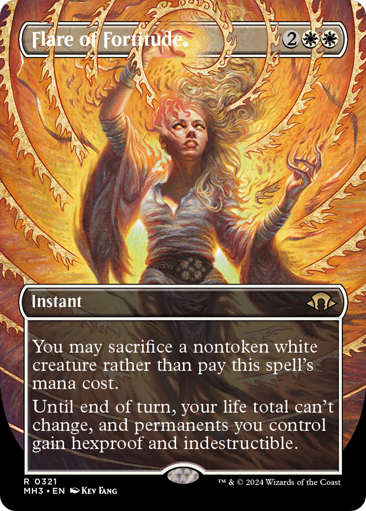 Flare of Fortitude (Borderless) [Modern Horizons 3] | Gamers Paradise