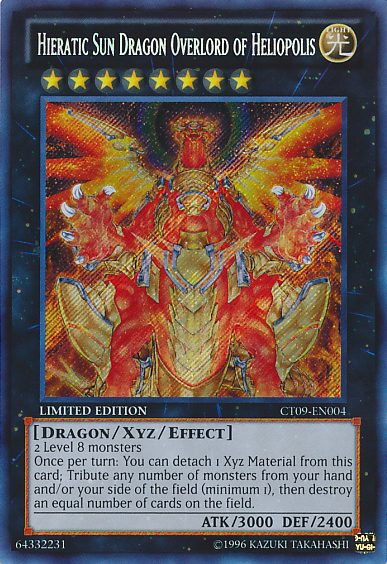 Hieratic Sun Dragon Overlord of Heliopolis [CT09-EN004] Secret Rare | Gamers Paradise