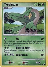 Tropius (52/111) (Staff Prerelease Promo) [Nintendo: Black Star Promos] | Gamers Paradise
