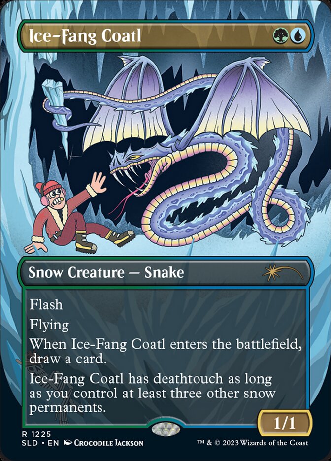 Ice-Fang Coatl (Borderless) [Secret Lair Drop Series] | Gamers Paradise