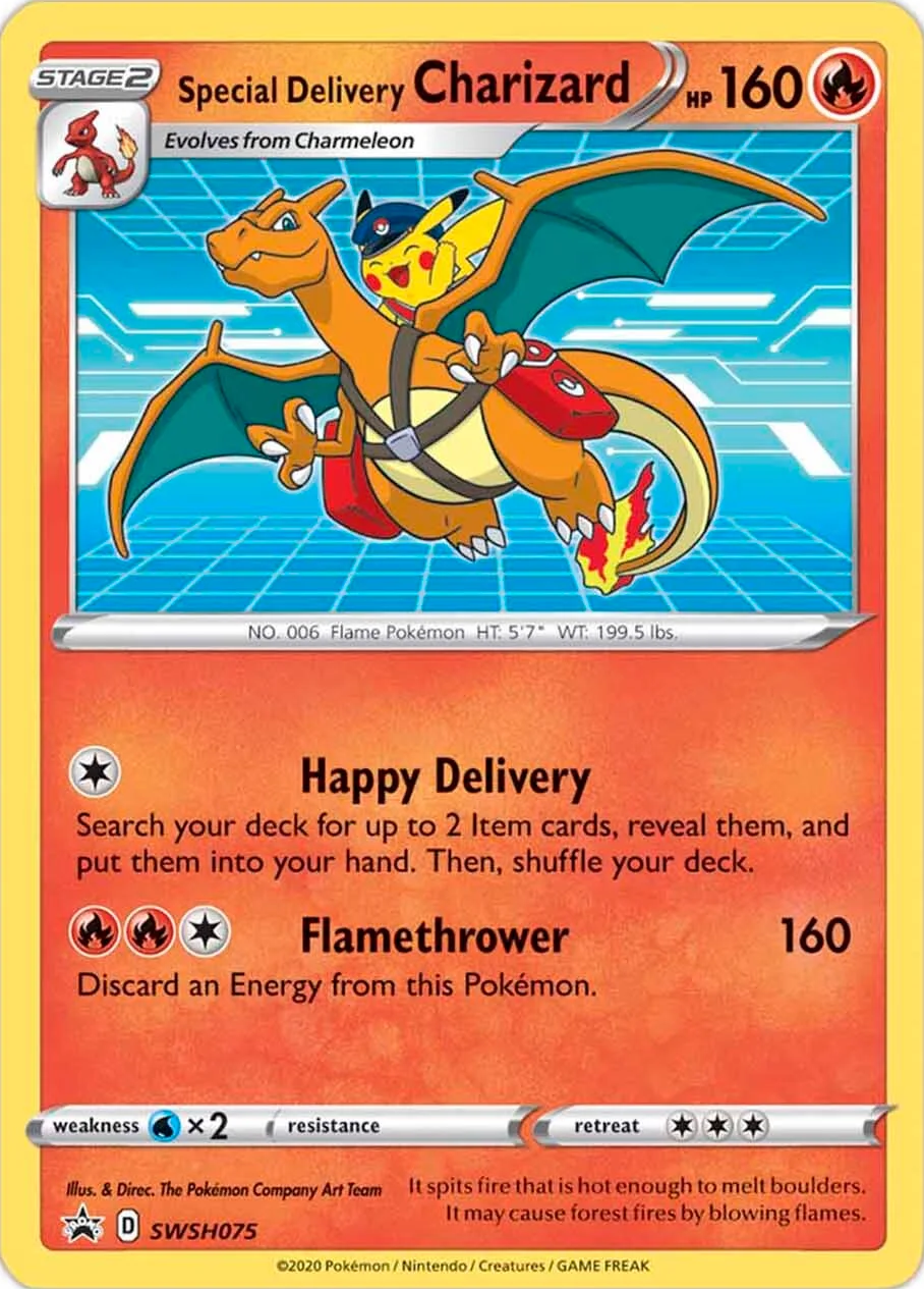 Special Delivery Charizard (SWSH075) [Sword & Shield: Black Star Promos] | Gamers Paradise