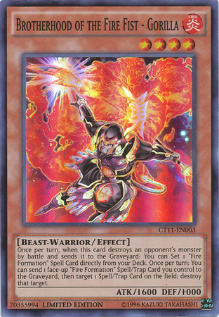 Brotherhood of the Fire Fist - Gorilla [CT11-EN003] Super Rare | Gamers Paradise