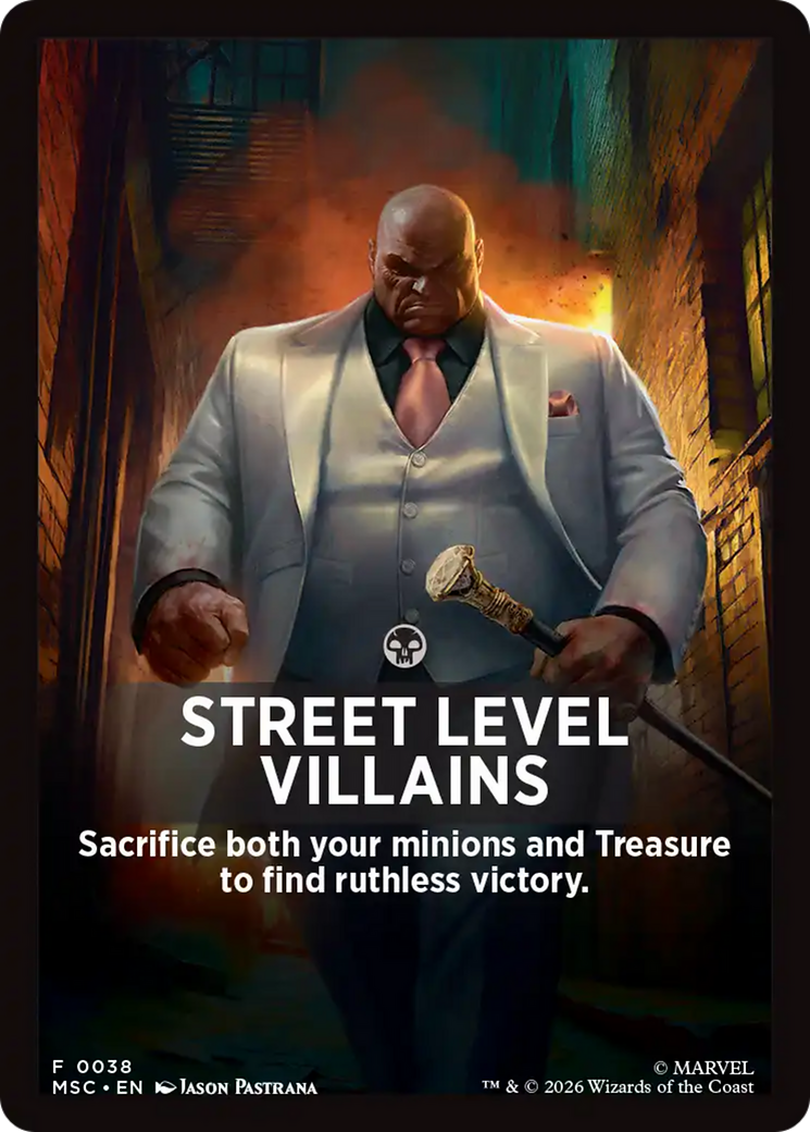Street Level Villains Theme Card [Marvel Super Heroes Commander] | Gamers Paradise