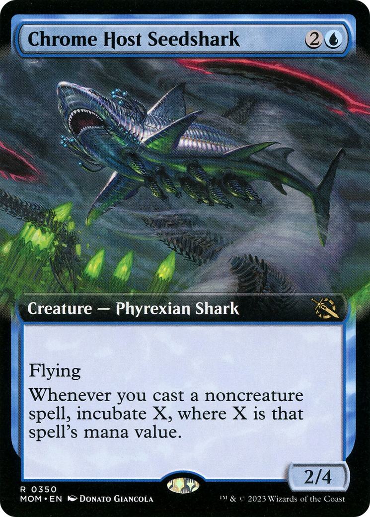 Chrome Host Seedshark (Extended Art) [March of the Machine] | Gamers Paradise