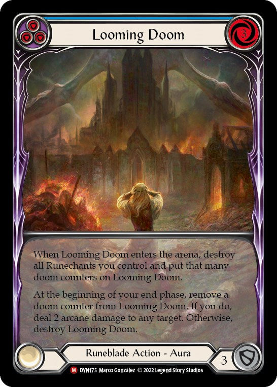 Looming Doom (Extended Art) [DYN175] (Dynasty)  Rainbow Foil | Gamers Paradise