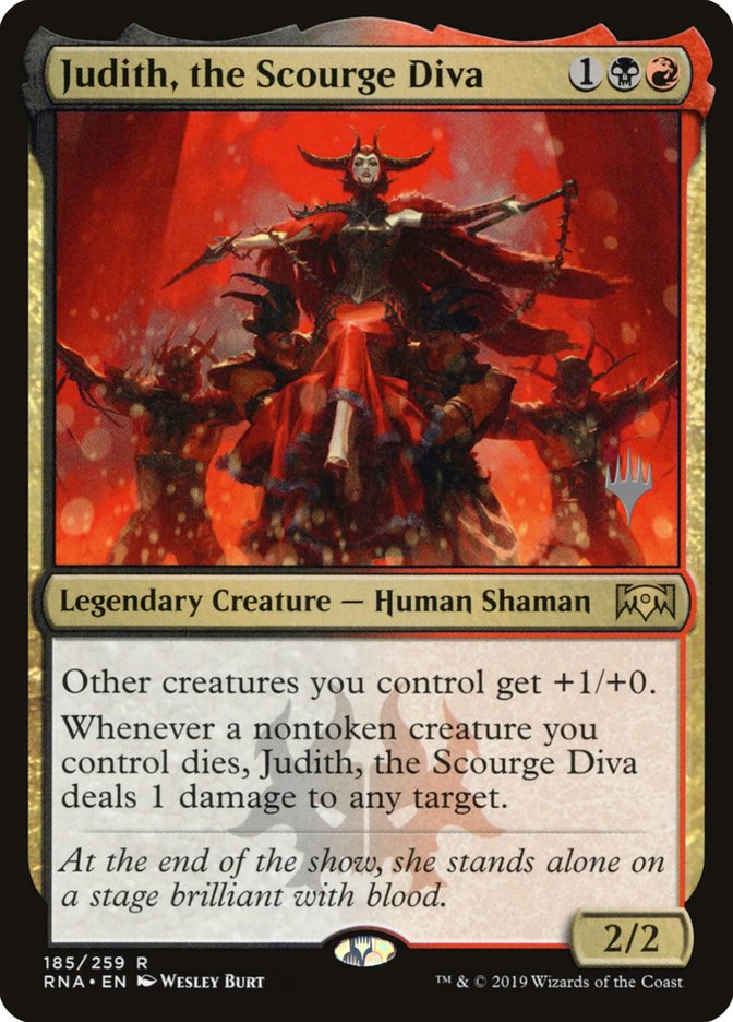 Judith, the Scourge Diva (Promo Pack) [Ravnica Allegiance Promos] | Gamers Paradise