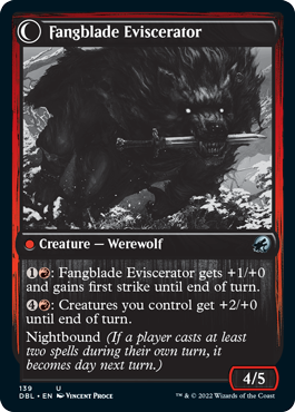 Fangblade Brigand // Fangblade Eviscerator [Innistrad: Double Feature] | Gamers Paradise