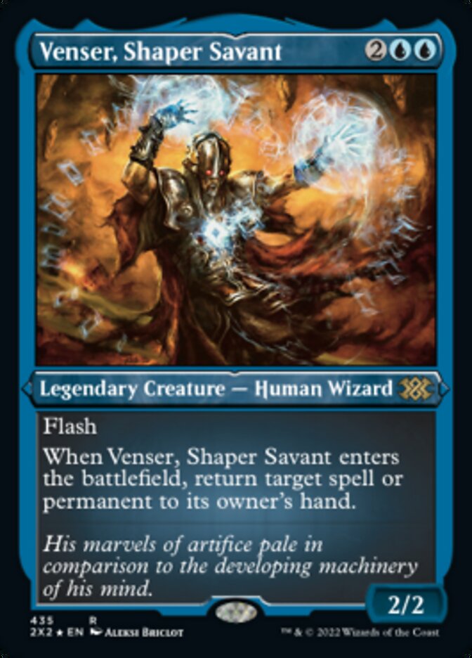 Venser, Shaper Savant (Foil Etched) [Double Masters 2022] | Gamers Paradise