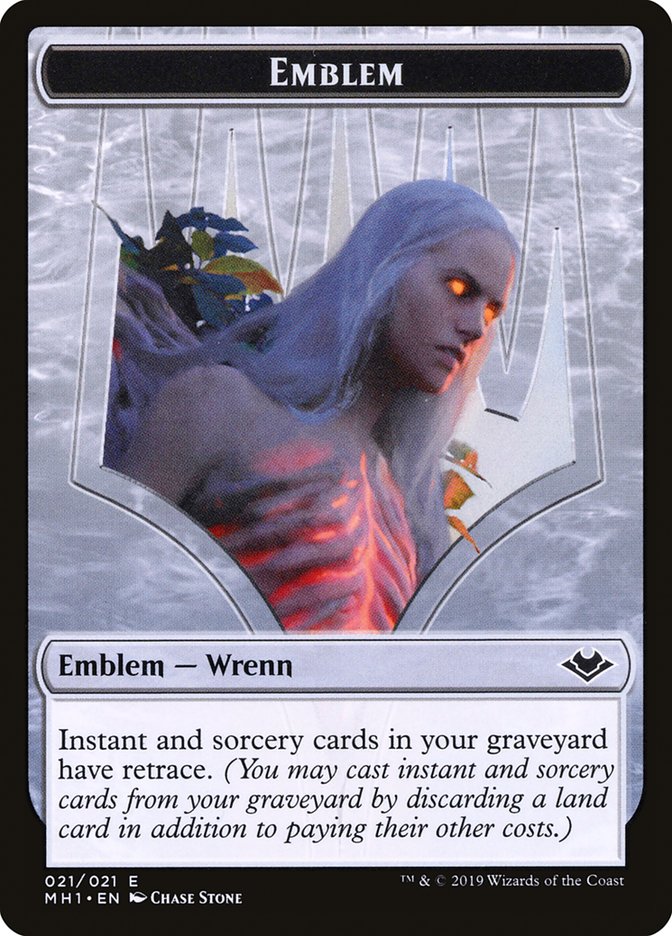 Shapeshifter (001) // Wrenn and Six Emblem (021) Double-Sided Token [Modern Horizons Tokens] | Gamers Paradise