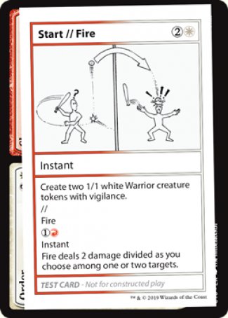 Start // Fire (2021 Edition) [Mystery Booster Playtest Cards] | Gamers Paradise