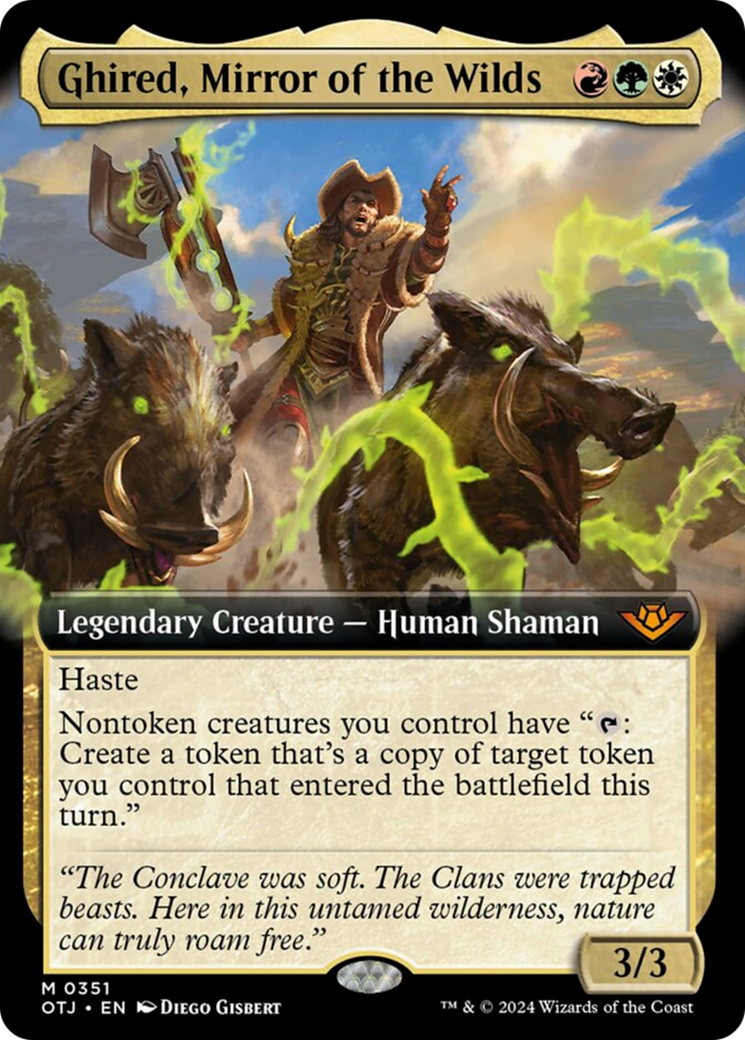 Ghired, Mirror of the Wilds (Extended Art) [Outlaws of Thunder Junction] | Gamers Paradise