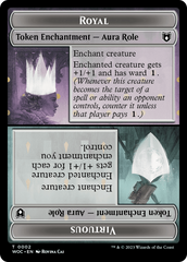 Copy // Royal Role / Virtuous Role Double-Sided Token [Wilds of Eldraine Commander Tokens] | Gamers Paradise