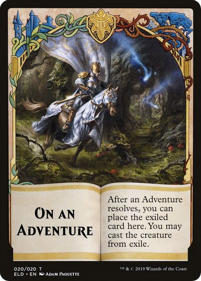 On An Adventure Double-Sided Emblem [Challenger Decks 2020 Tokens] | Gamers Paradise