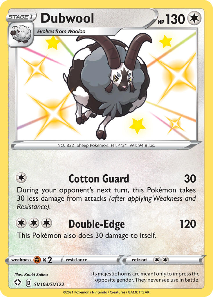 Dubwool (SV104/SV122) [Sword & Shield: Shining Fates] | Gamers Paradise