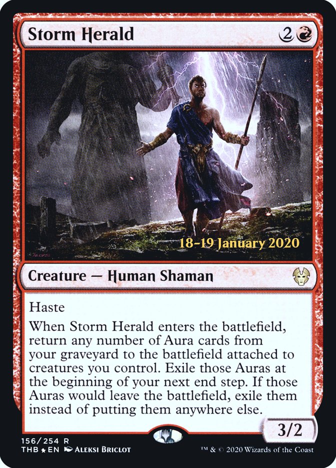 Storm Herald [Theros Beyond Death Prerelease Promos] | Gamers Paradise