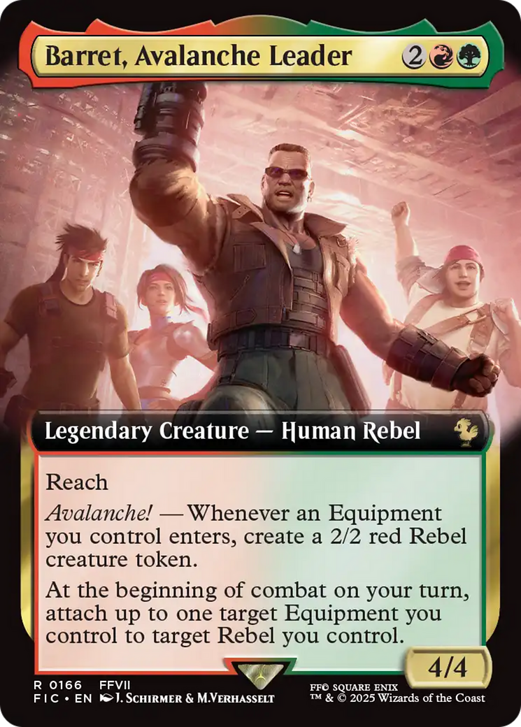 Barret, Avalanche Leader (Extended Art) [FINAL FANTASY Commander] | Gamers Paradise