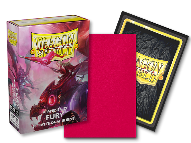 Dragon Shield: Japanese Size 60ct Sleeves - Fury (Dual Matte) | Gamers Paradise