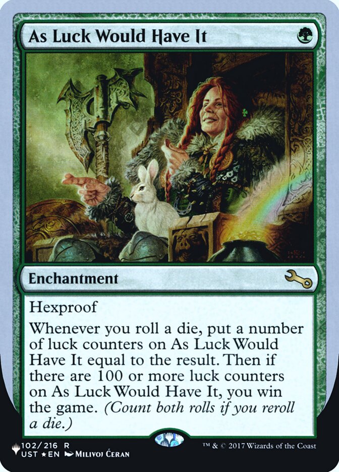 As Luck Would Have It (Unfinity Foil Edition) [The List] | Gamers Paradise