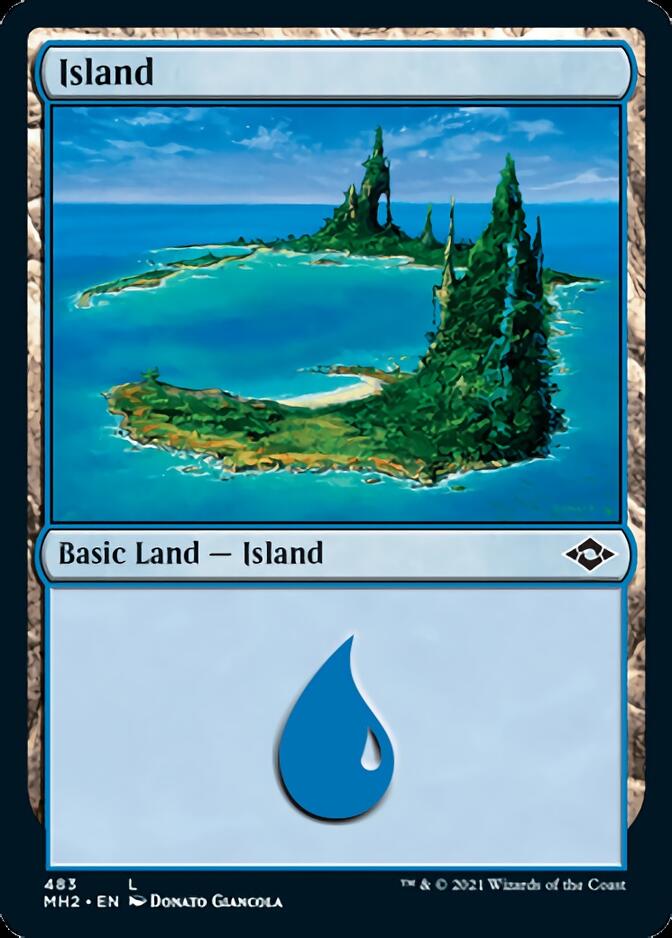 Island (483) (Foil Etched) [Modern Horizons 2] | Gamers Paradise