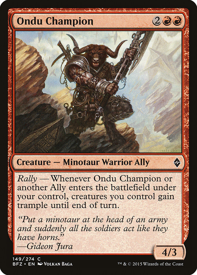 Ondu Champion [Battle for Zendikar] | Gamers Paradise