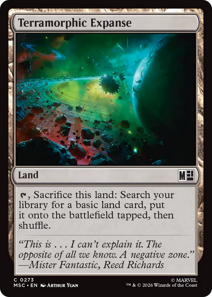 Terramorphic Expanse (0273) (Surge Foil) [Marvel Super Heroes Commander] | Gamers Paradise