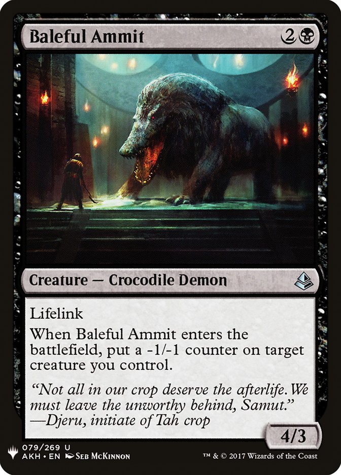 Baleful Ammit [Mystery Booster] | Gamers Paradise