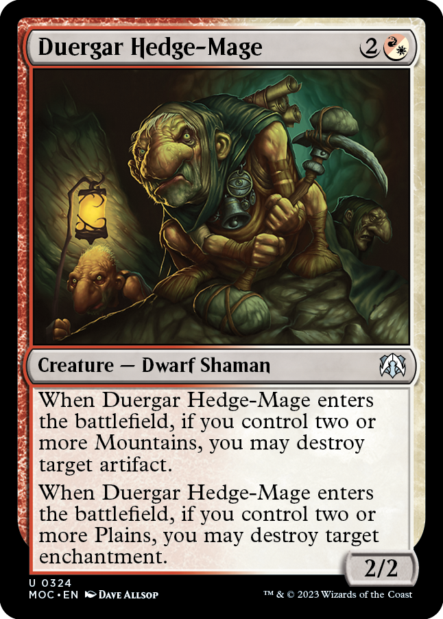 Duergar Hedge-Mage [March of the Machine Commander] | Gamers Paradise