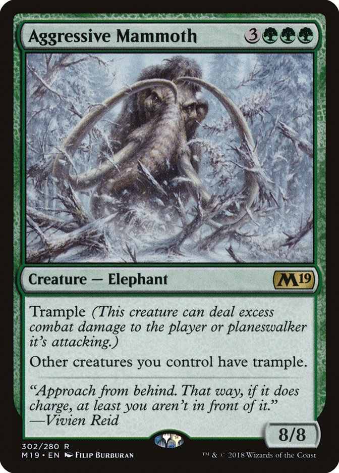 Aggressive Mammoth [Core Set 2019] | Gamers Paradise