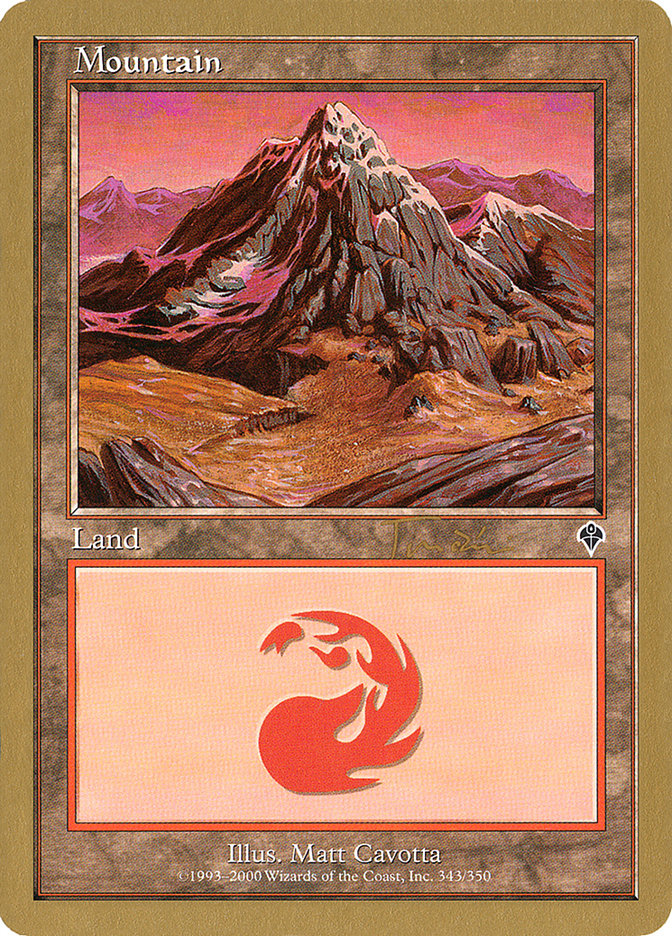 Mountain (jt343a) (Jan Tomcani) (INV) [World Championship Decks 2001] | Gamers Paradise
