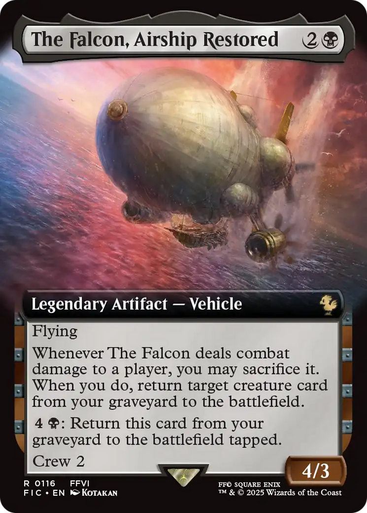 The Falcon, Airship Restored (Extended Art) [FINAL FANTASY Commander] | Gamers Paradise