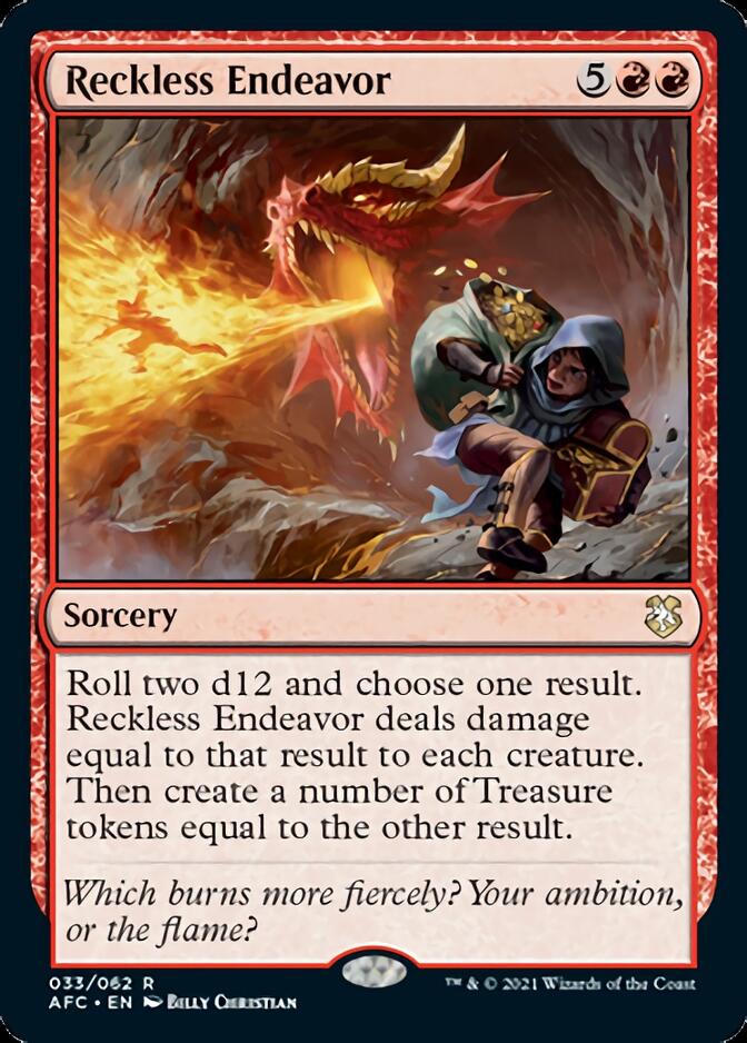 Reckless Endeavor [Dungeons & Dragons: Adventures in the Forgotten Realms Commander] | Gamers Paradise